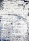 C190-IVBL-4X6-CA108 Carlyle 4 x 6 Contemporary Ivory and Blue Runner