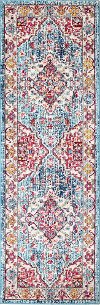 Dakota Transitional Teal 8 Foot Runner