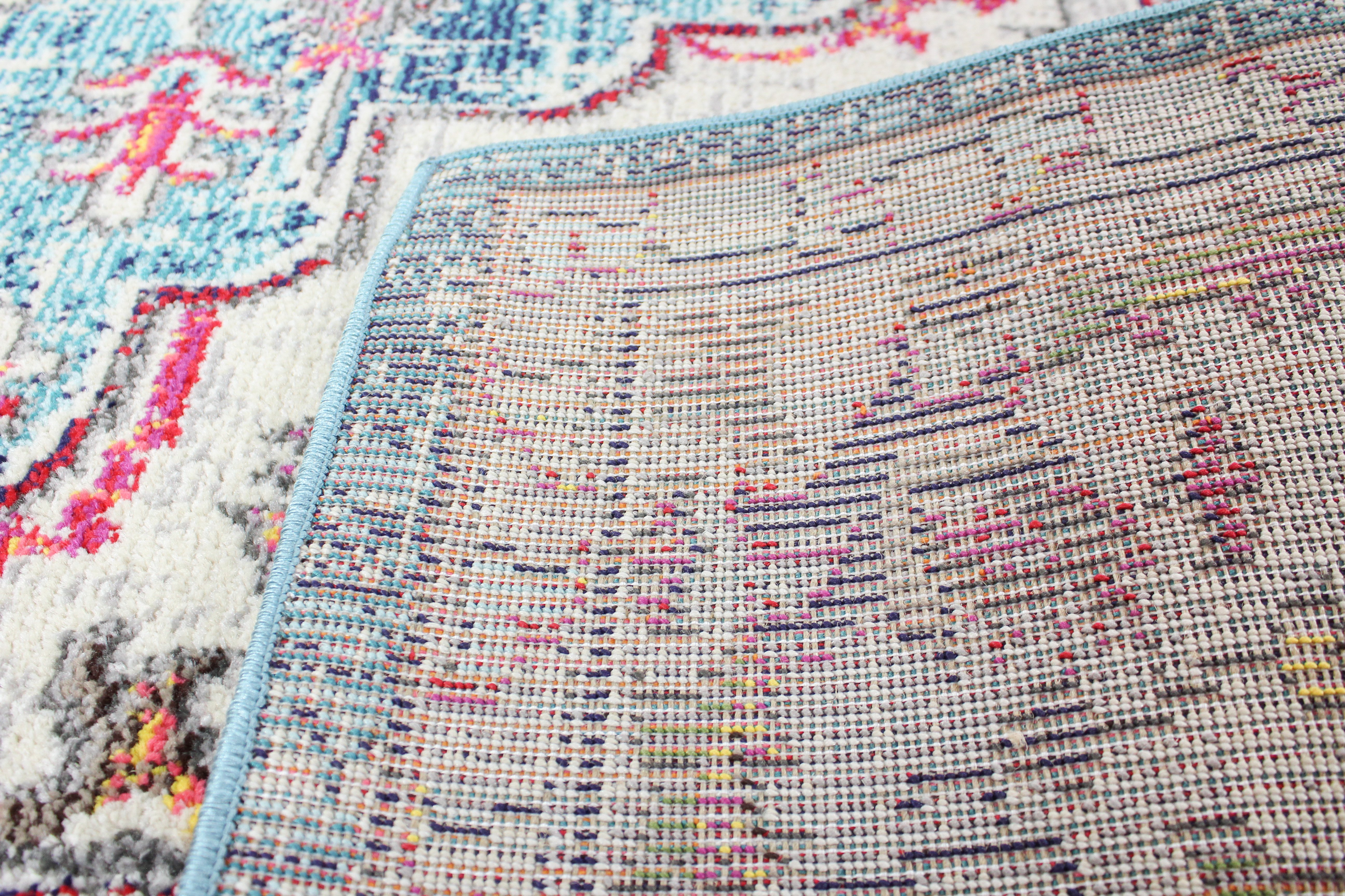 Dakota Transitional Teal 8 Foot Runner-3