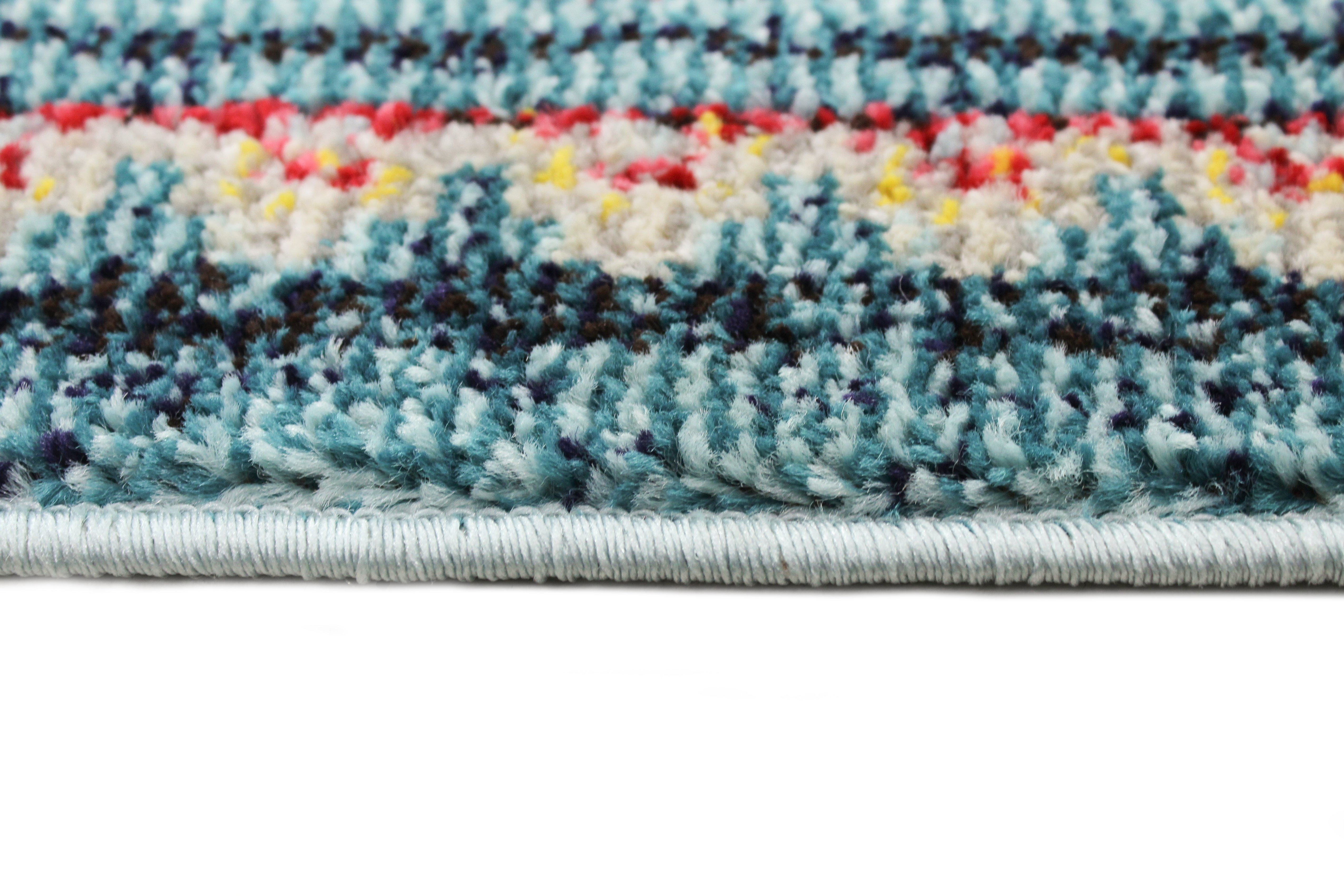 Dakota Transitional Teal 8 Foot Runner-4