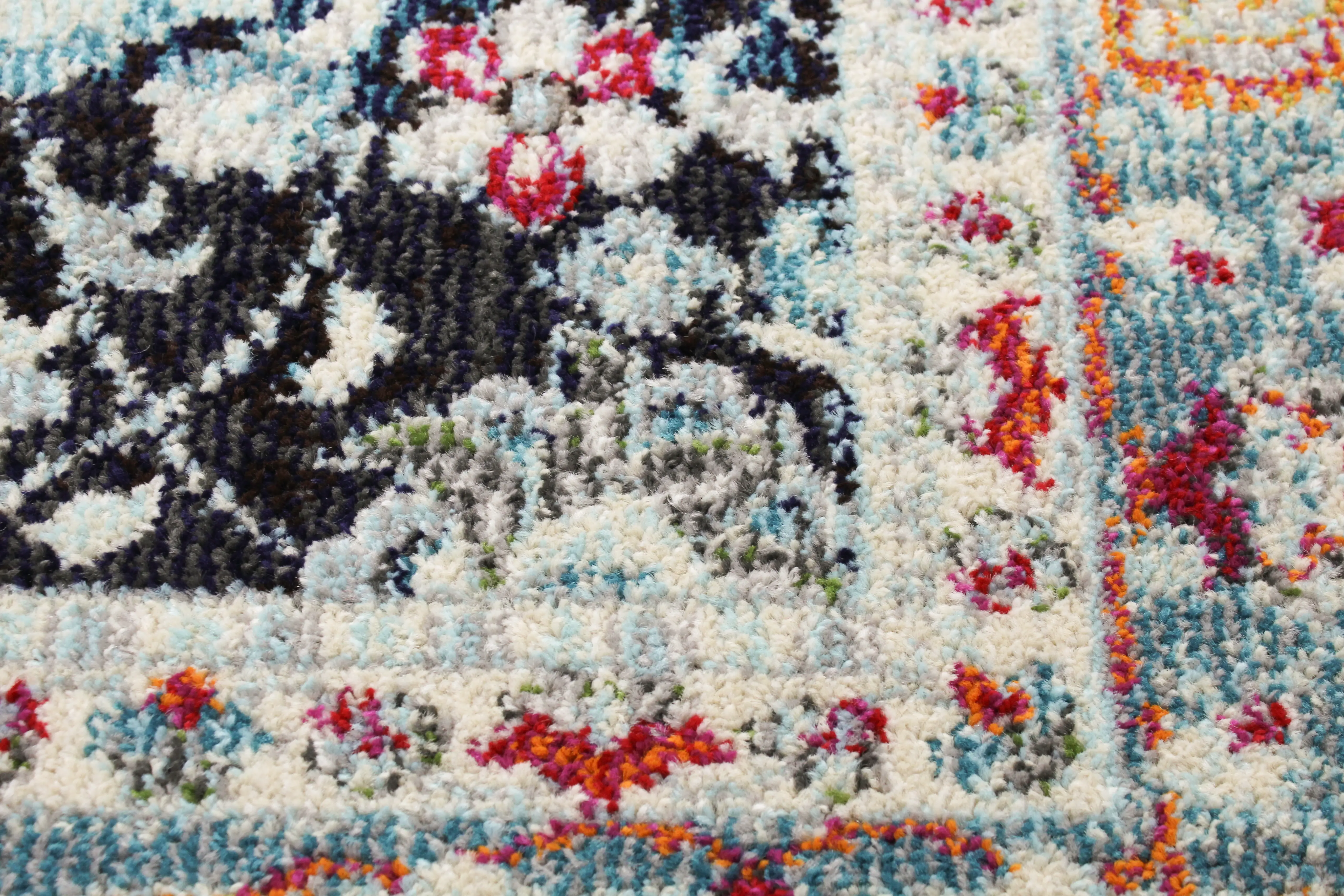 Dakota 8 x 10 Elegant Border Navy Blue Area Rug-4