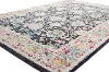Dakota 9 x 12 Elegant Border Navy Blue Area Rug