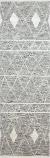 Marrakesh Moroccan Gray 8 Foot Runner Rug
