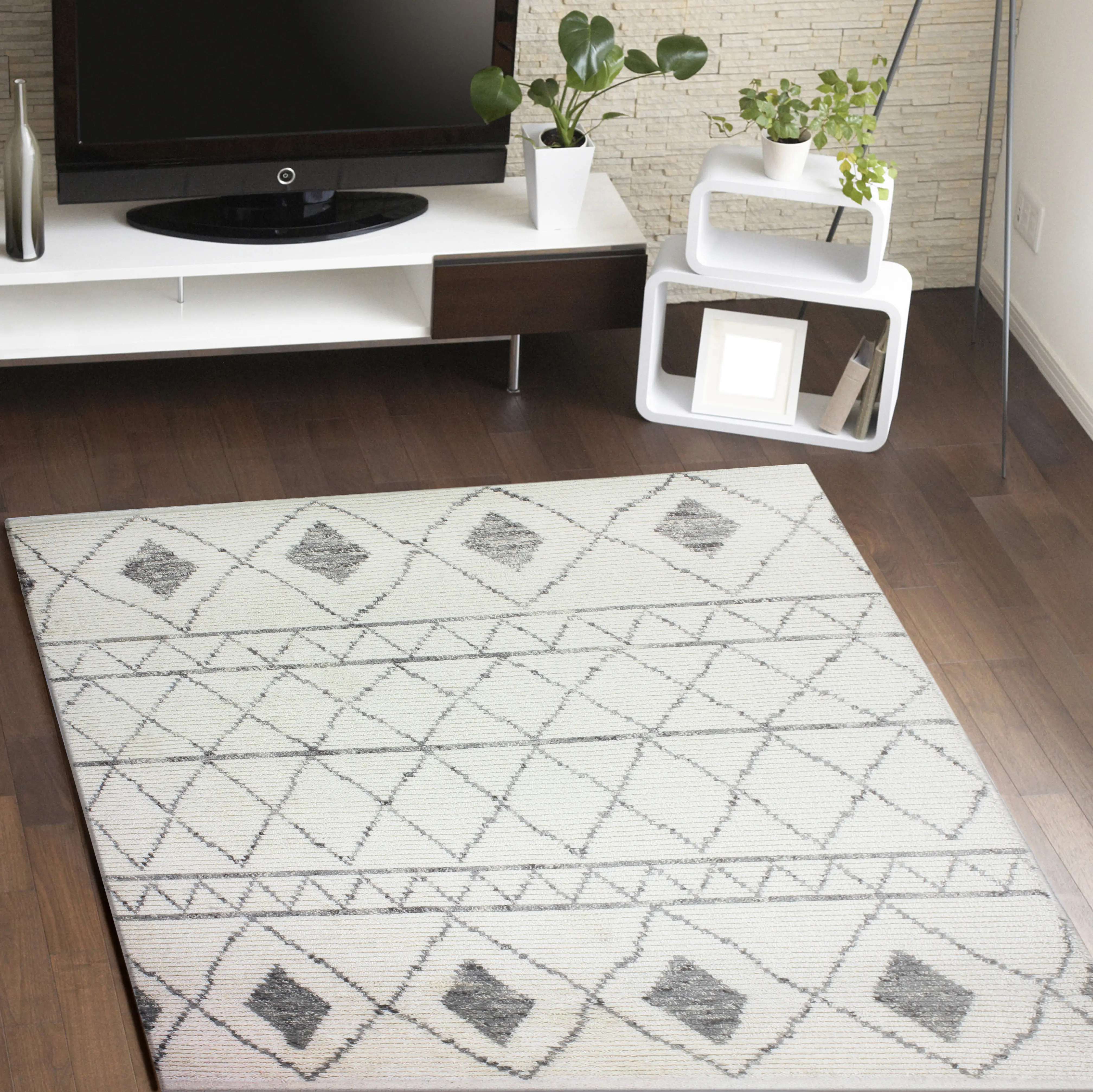 Marrakesh 8 x 10 Moroccan Ivory Area Rug-3