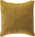 Stonewashed Tuscan Yellow Cotton Quilted Velvet Euro Sham