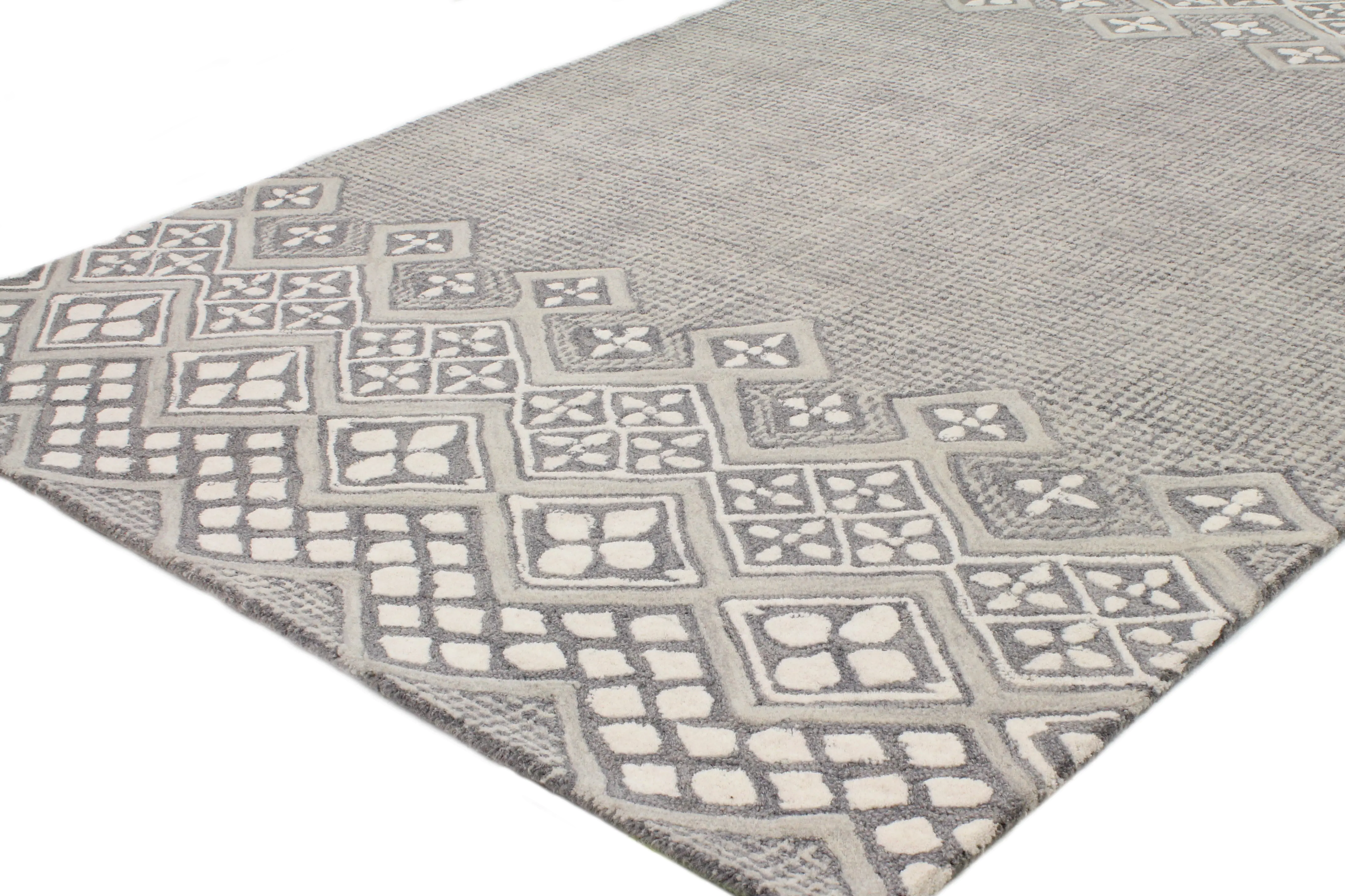 Venezia 9 x 12 Esmeralda Gray Area Rug-3