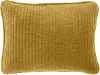 Stonewashed Tuscan Yellow Cotton Velvet Boudoir Throw Pillow
