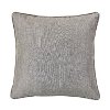 Fenton Solid Taupe Linen Euro Sham