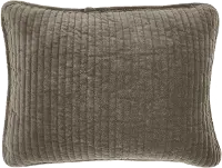 Stonewashed Taupe Cotton Velvet Boudoir Throw Pillow