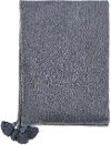 Clearance Transitional Blue Carmela Saltwater Throw Blanket