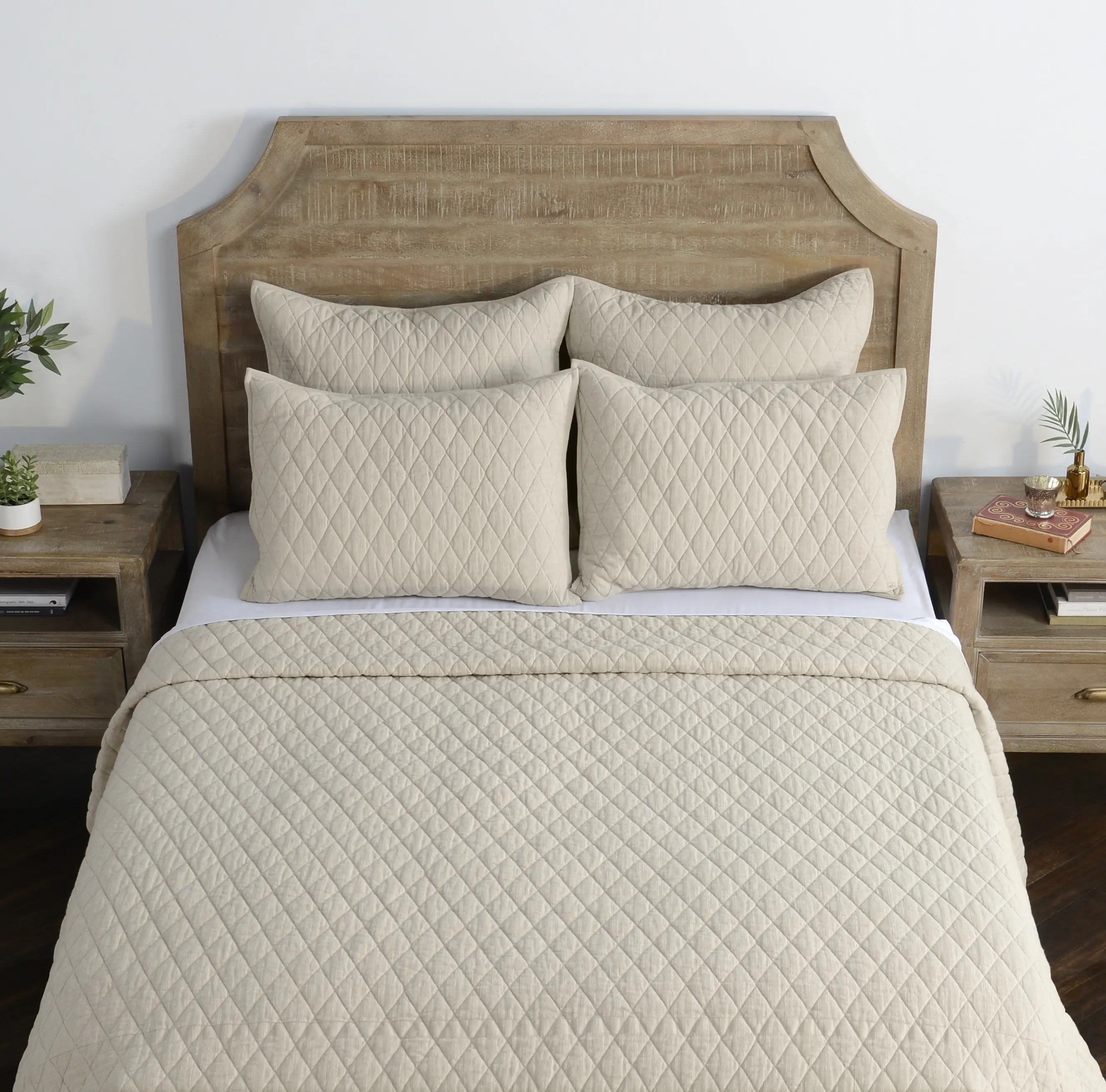 Lana Natural Taupe 3 Piece Queen Bedding Collection-2