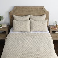 Lana Natural Taupe 3 Piece Queen Bedding Collection-2