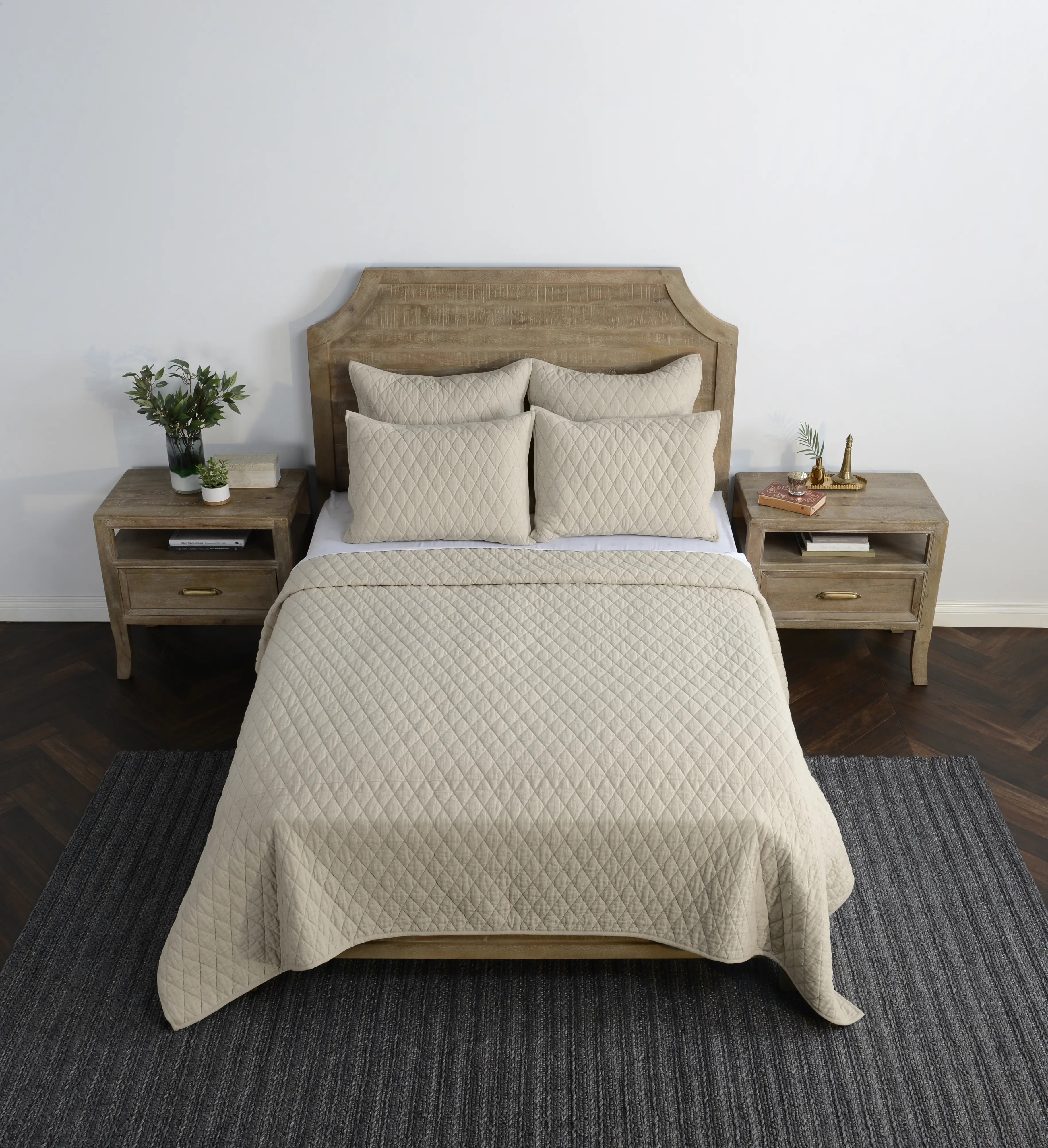 Lana Natural Taupe 3 Piece Queen Bedding Collection-3
