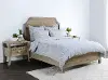 French Herringbone Gray Storm 3 Piece King Bedding Collection