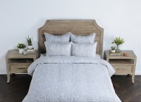 French Herringbone Gray Storm 3 Piece King Bedding Collection-2
