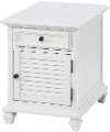 Charlestown White Storage End Table