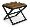 Topeka Two Tone Cherry and Black End Table