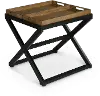 Topeka Two Tone Cherry and Black End Table