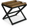 Topeka Two Tone Cherry and Black End Table
