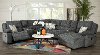 Brenham Charcoal Gray 4-Piece Reclining Sectional