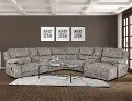 Brenham Latte Brown 4-Piece Reclining Sectional