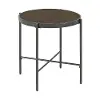 Vienna Black and Brown Wood End Table