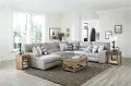 6150/162938/6PC/OPT2 Rockport Gray 6-Piece Power Reclining Sectional