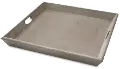 Westwood Taupe Tabletop Wood Tray with Cut Out Handles