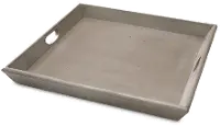 Westwood Taupe Tabletop Wood Tray with Cut Out Handles