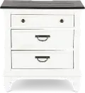417-BR61 Allyson Park White Nightstand
