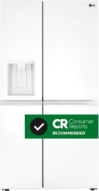 LRSXS2706W LG 27.2 cu ft Side by Side Refrigerator - 36 W White