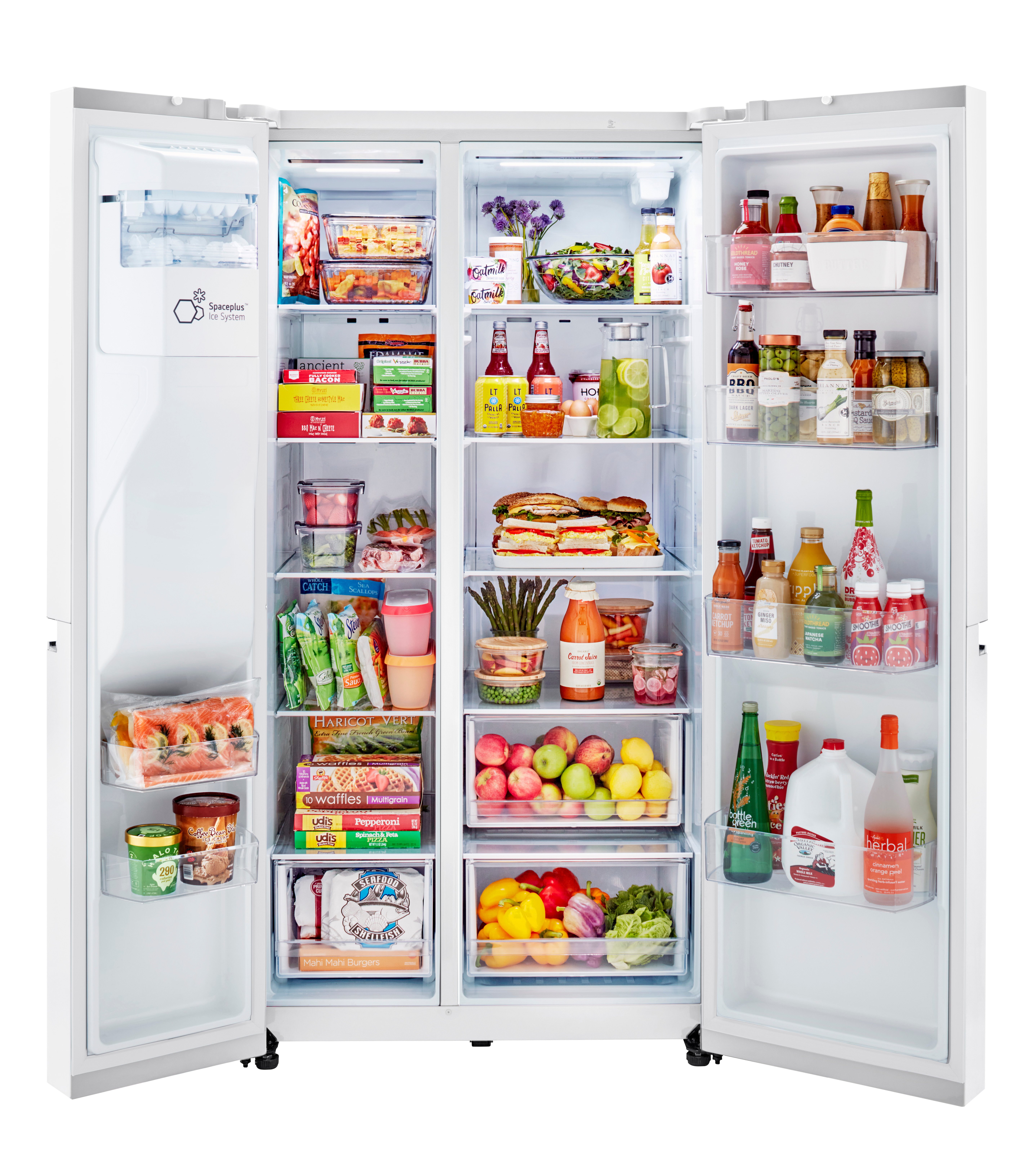LRSXS2706W LG 27.2 cu ft Side by Side Refrigerator - 36 W White-4