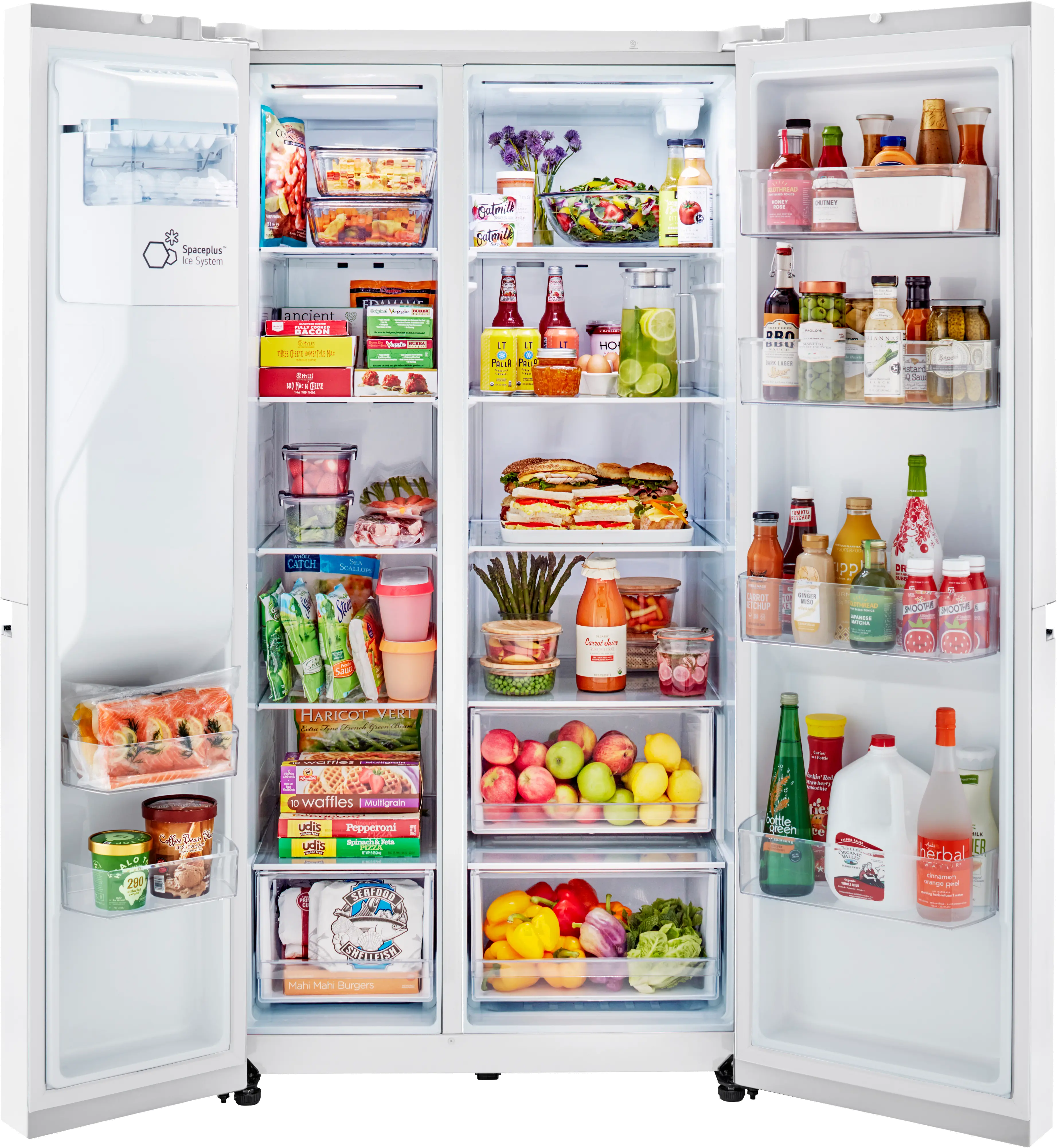 LRSXS2706W LG 27.2 cu ft Side by Side Refrigerator - White-4