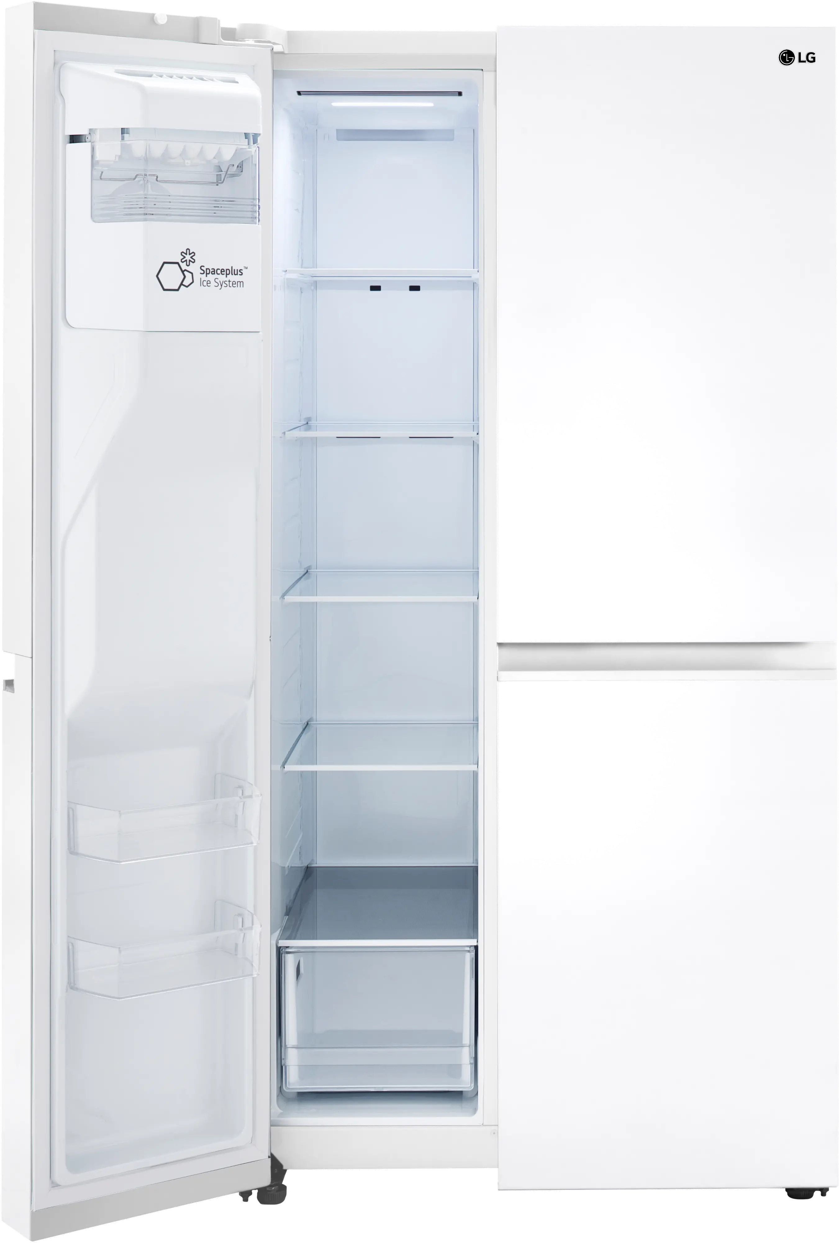 LRSXS2706W LG 27.2 cu ft Side by Side Refrigerator - White-9