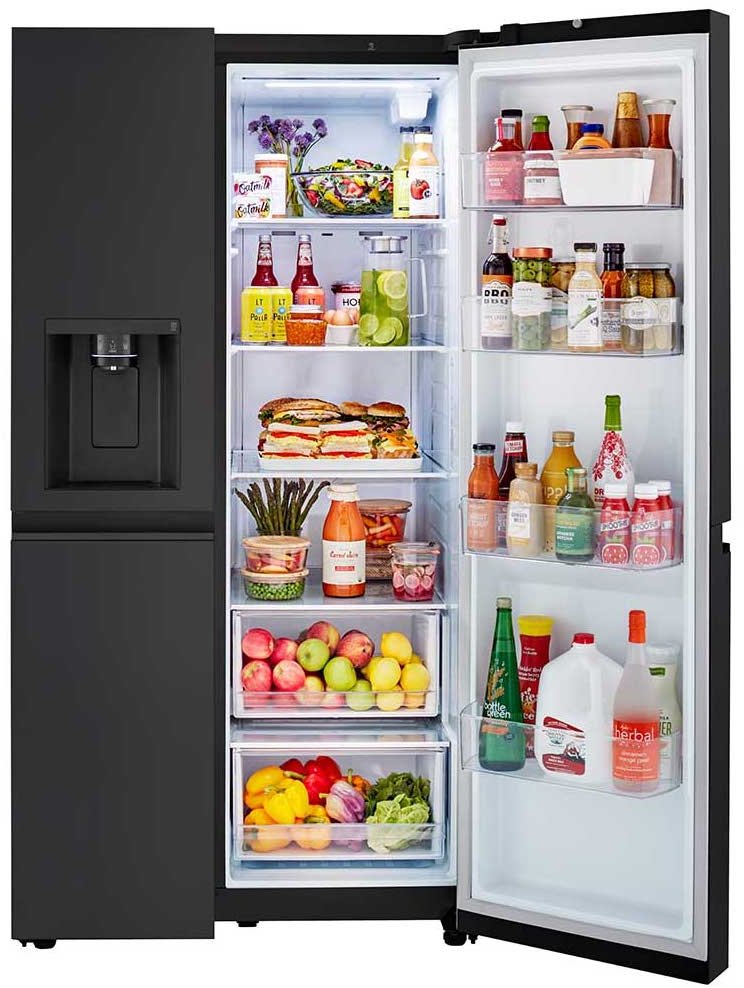 LRSXS2706B LG 27.2 cu ft Side by Side Refrigerator - 36 W Black-5