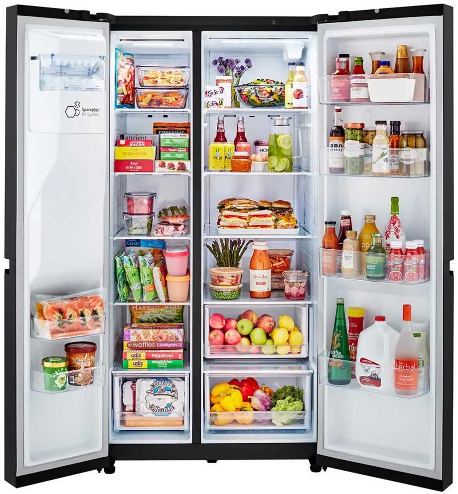 LRSXS2706B LG 27.2 cu ft Side by Side Refrigerator - Black-2