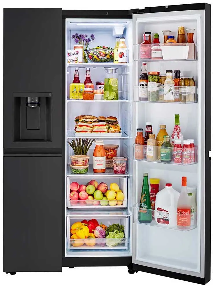 LRSXS2706B LG 27.2 cu ft Side by Side Refrigerator - Black-5