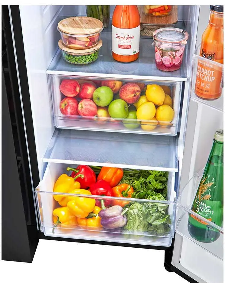 LRSXS2706B LG 27.2 cu ft Side by Side Refrigerator - Black-6