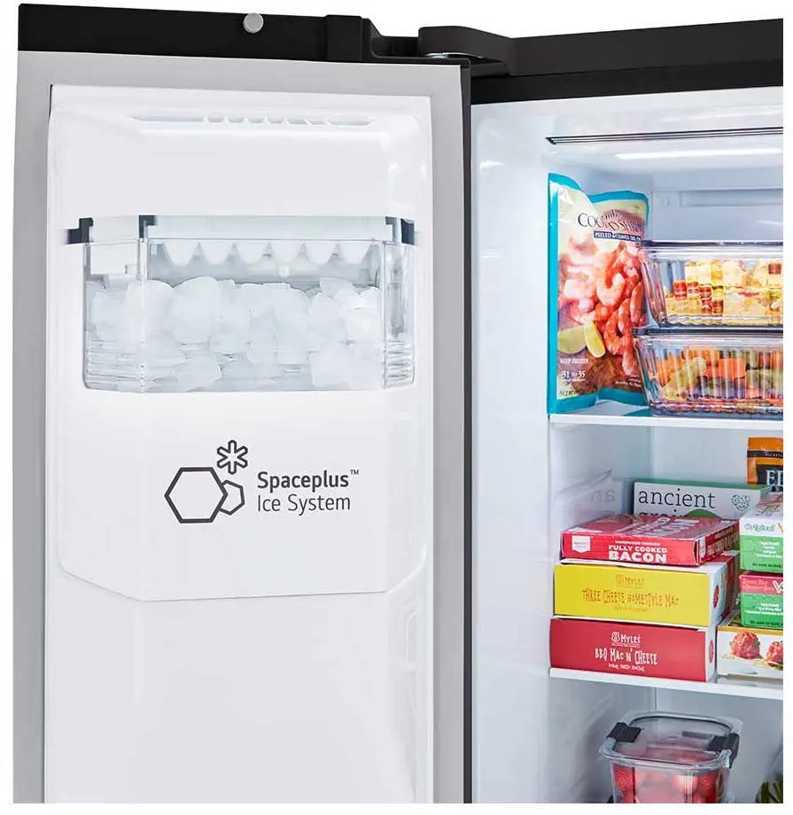 LRSXS2706B LG 27.2 cu ft Side by Side Refrigerator - Black-8