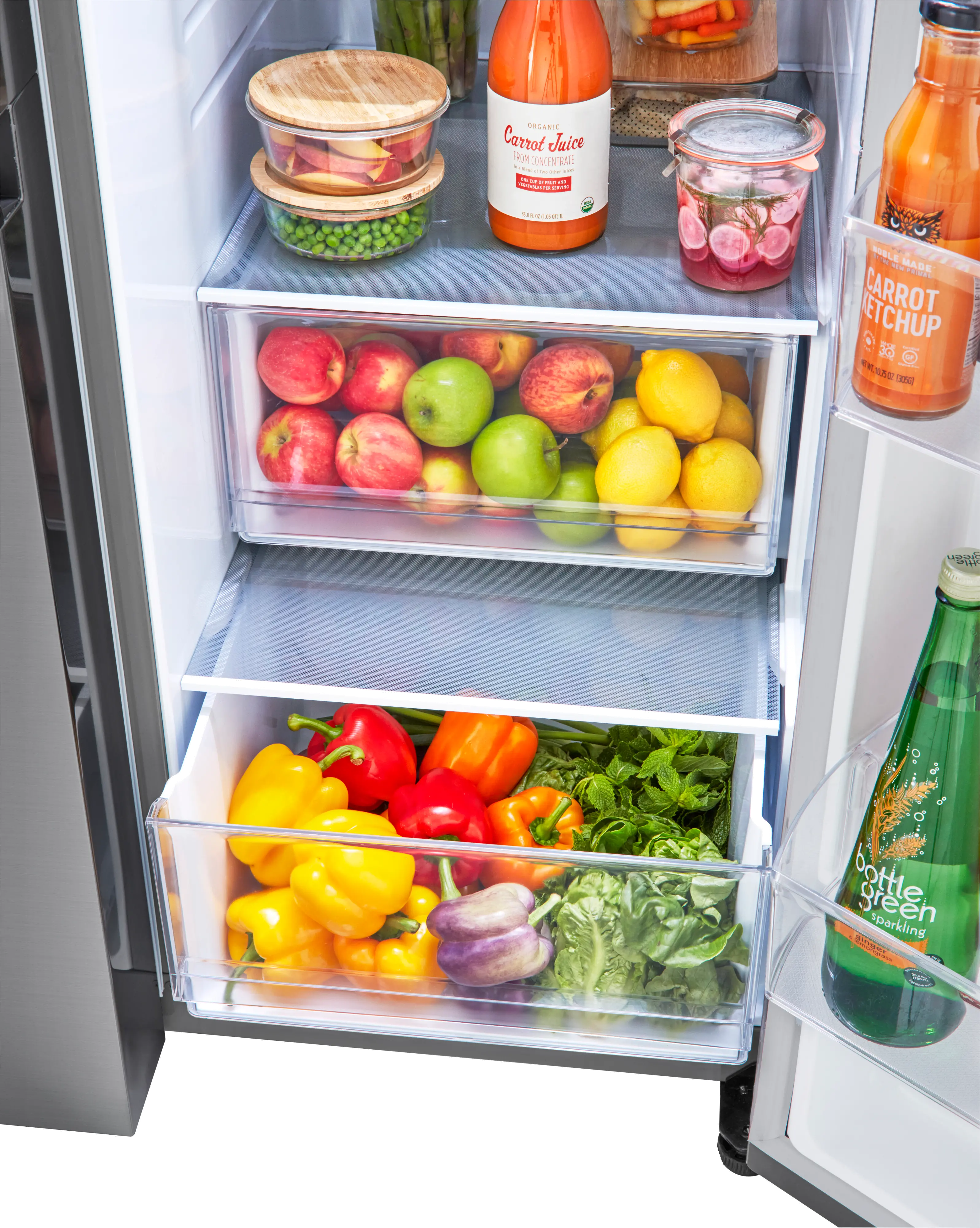 LRSXS2706V LG 27.2 cu ft Side by Side Refrigerator - Platinum Silver-10