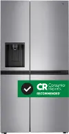 LRSXS2706V LG 27.2 cu ft Side by Side Refrigerator - Platinum Silver