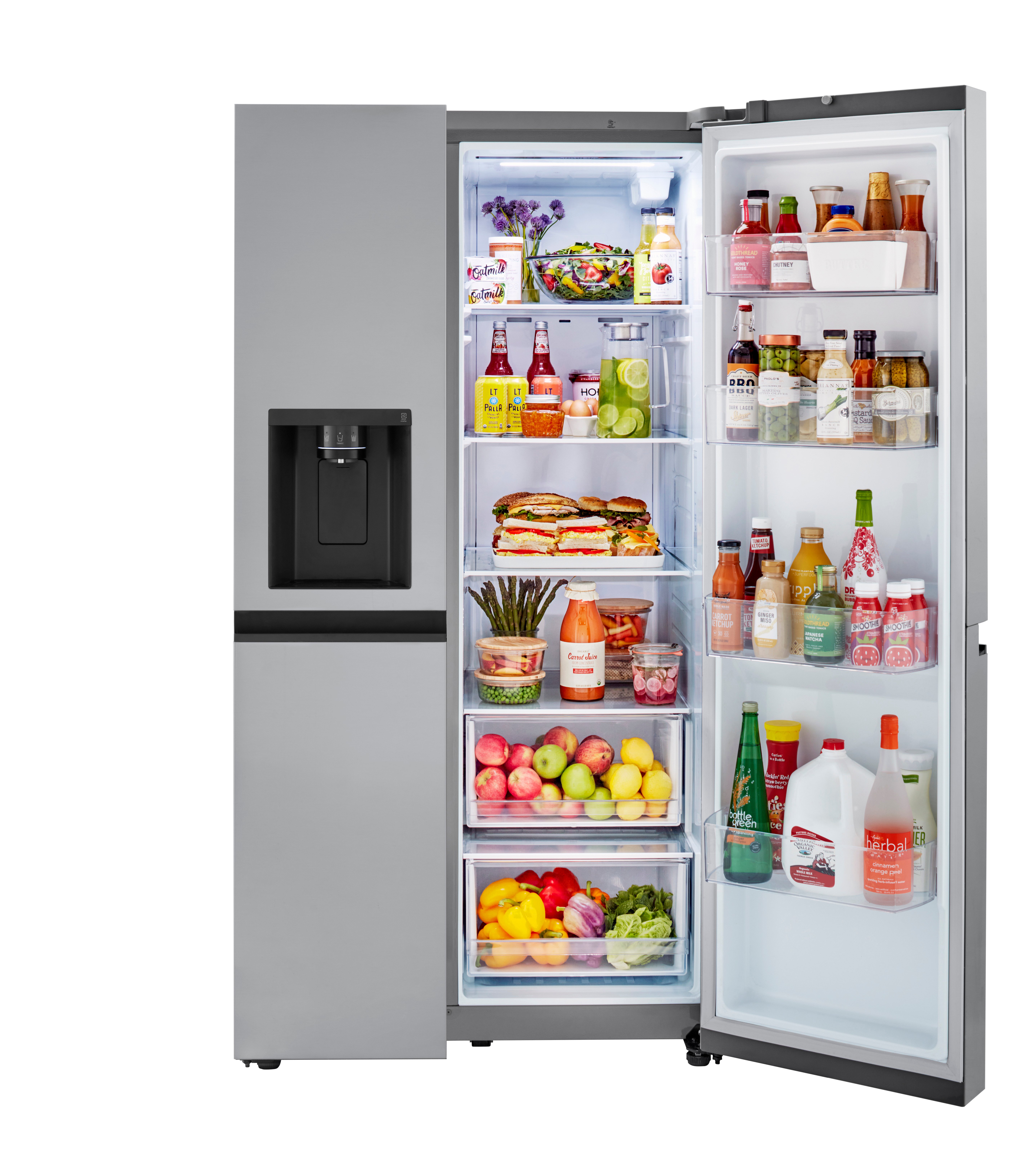 LRSXS2706S LG 27.2 cu ft Side by Side Refrigerator - 36 W Fingerprint Resistant Stainless Steel-15