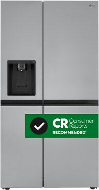 LRSXS2706S LG 27.2 cu ft Side by Side Refrigerator - 36 W Fingerprint Resistant Stainless Steel