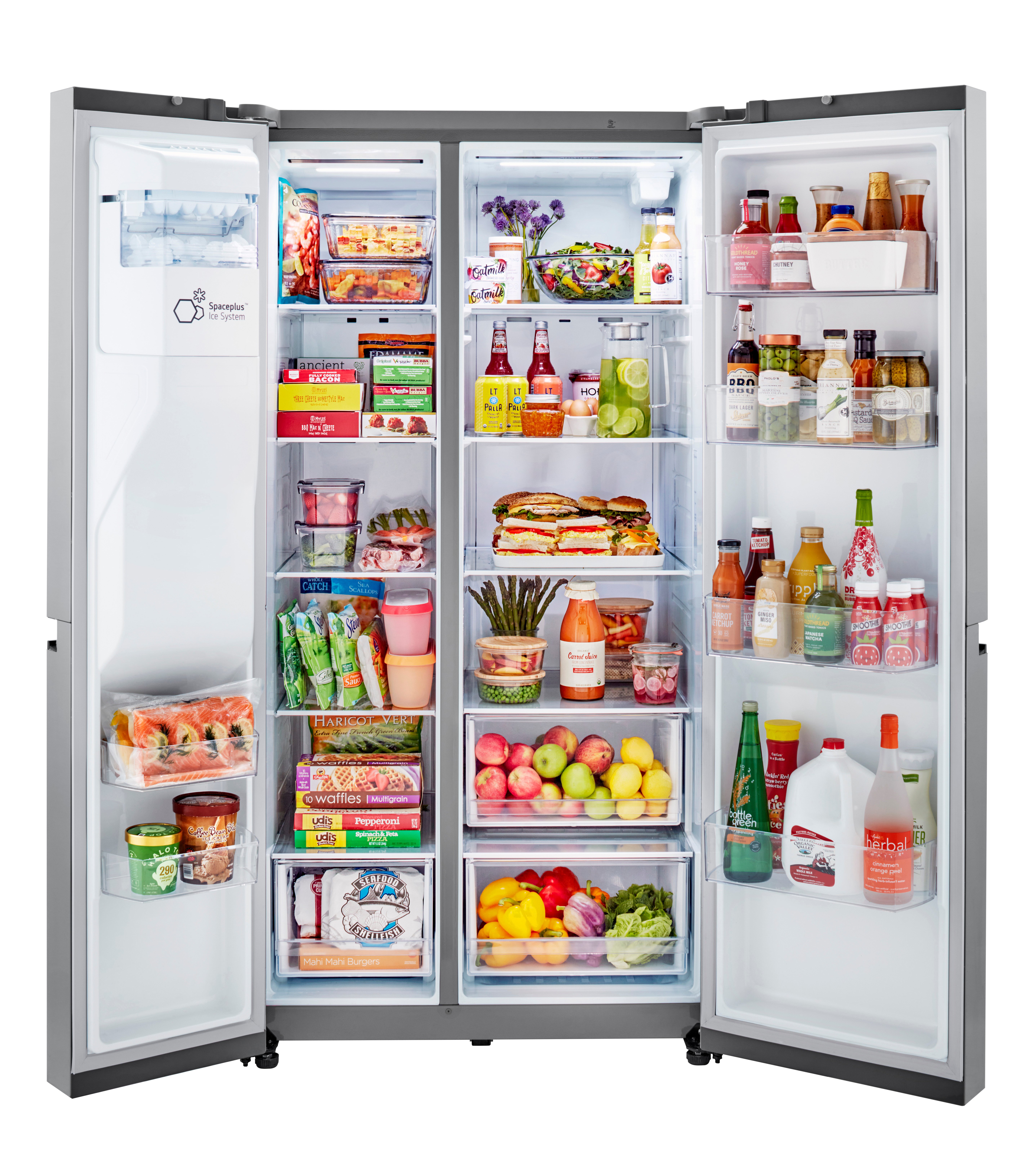 LRSXS2706S LG 27.2 cu ft Side by Side Refrigerator - 36 W Fingerprint Resistant Stainless Steel-5