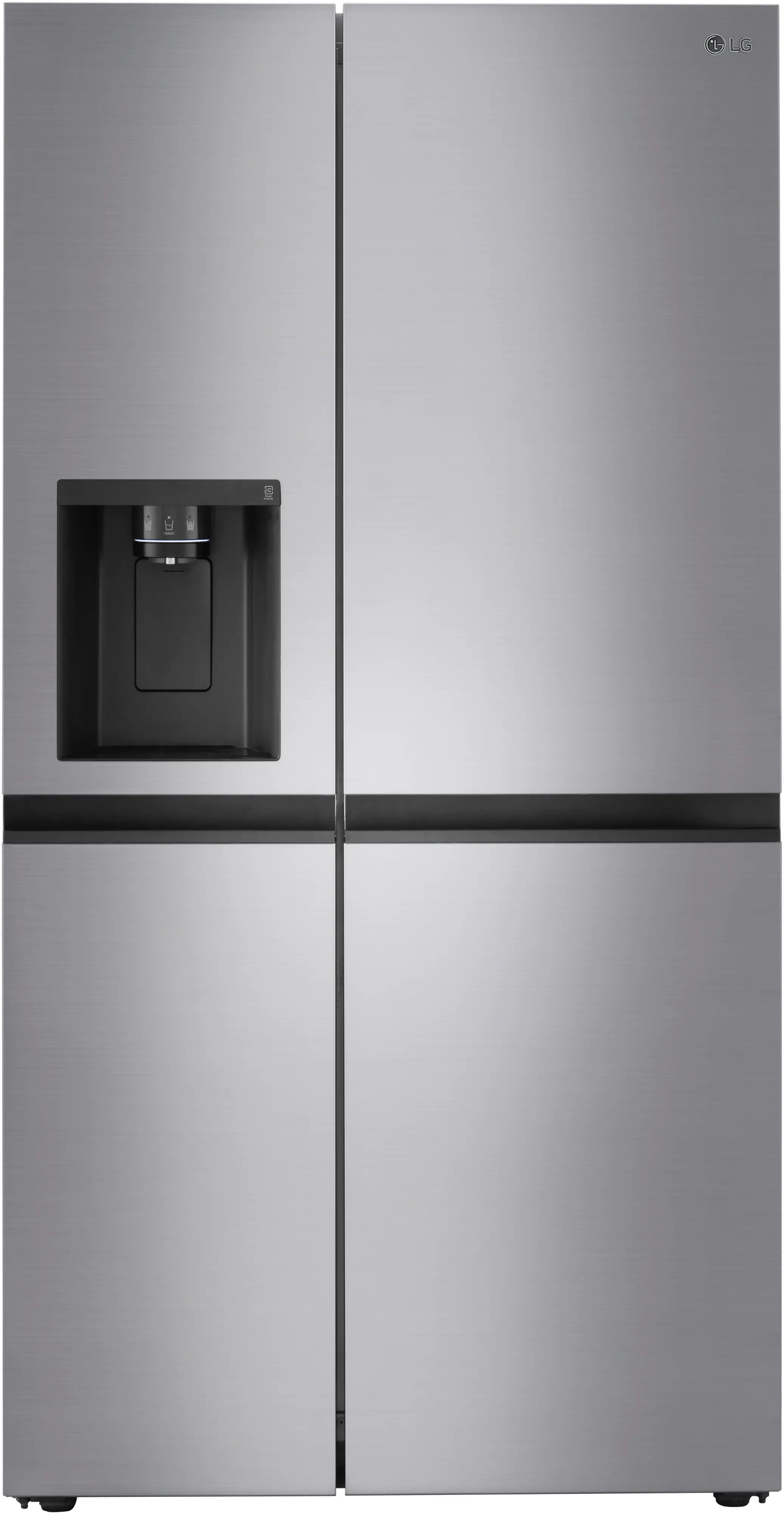LRSXC2306V LG 23 cu ft Side by Side Refrigerator - Counter Depth Platinum Silver-1