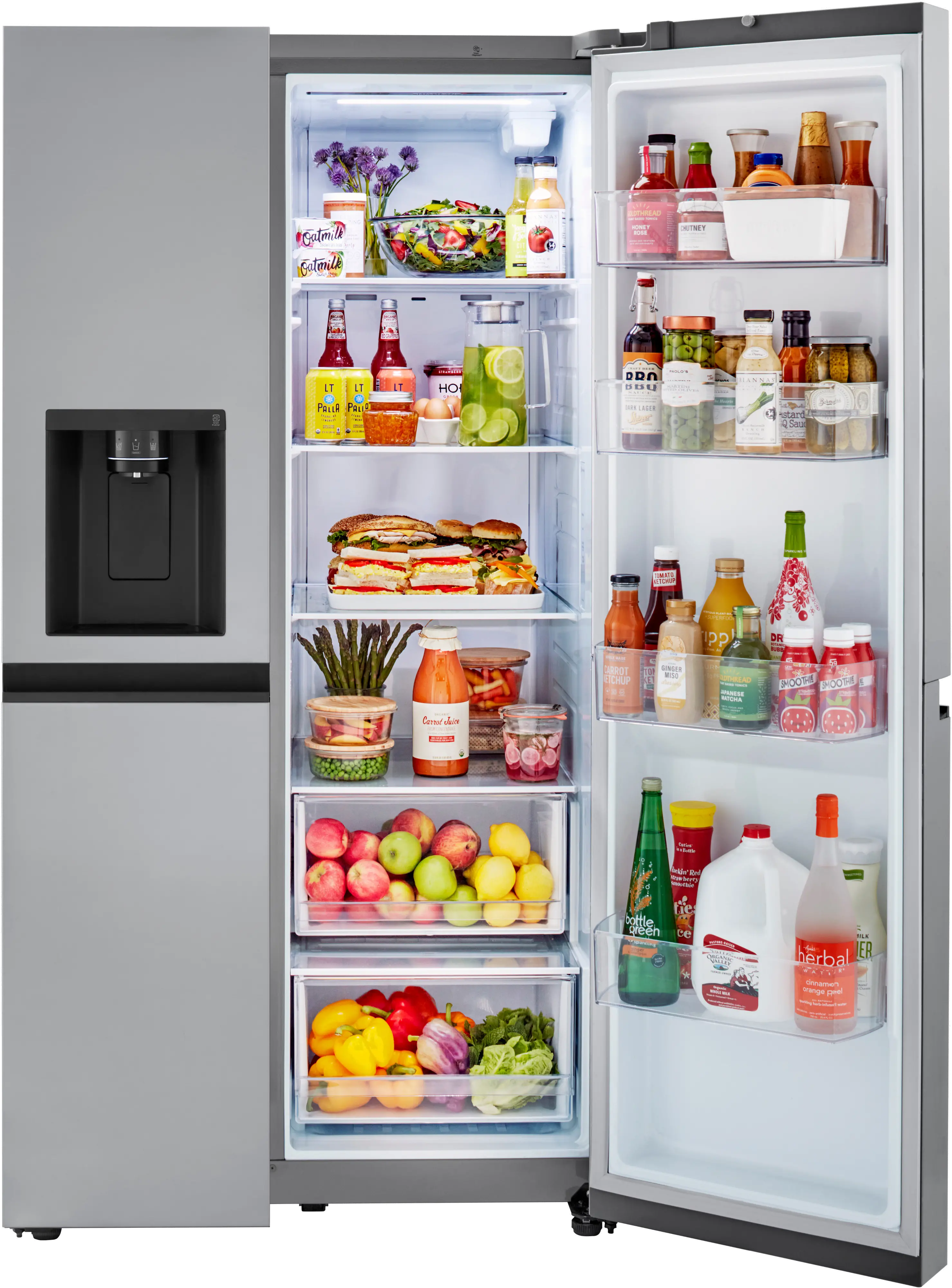 LRSXC2306S LG 23 cu ft Side by Side Refrigerator - Counter Depth Stainless Steel-10