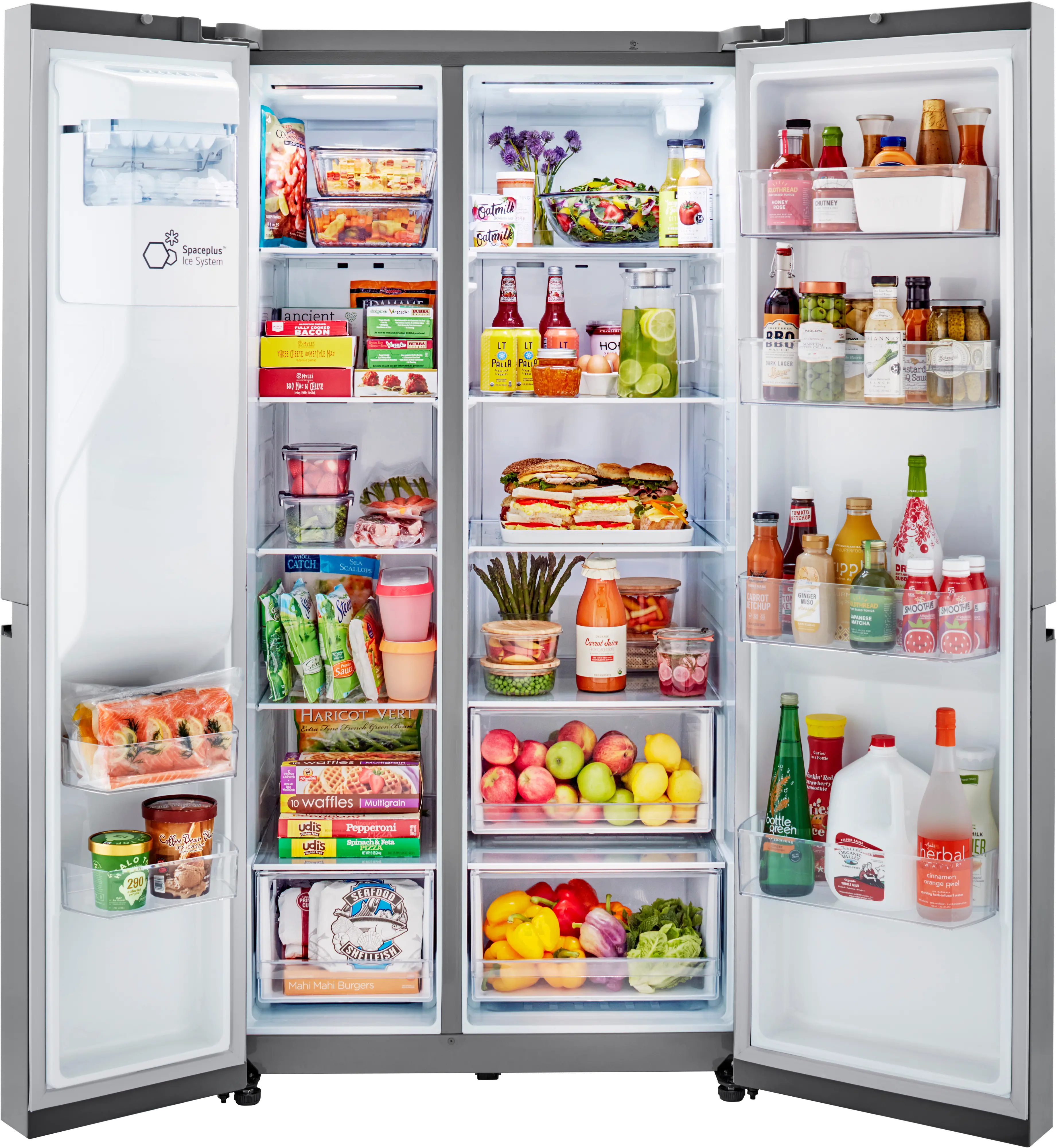 LRSXC2306S LG 23 cu ft Side by Side Refrigerator - Counter Depth Stainless Steel-3