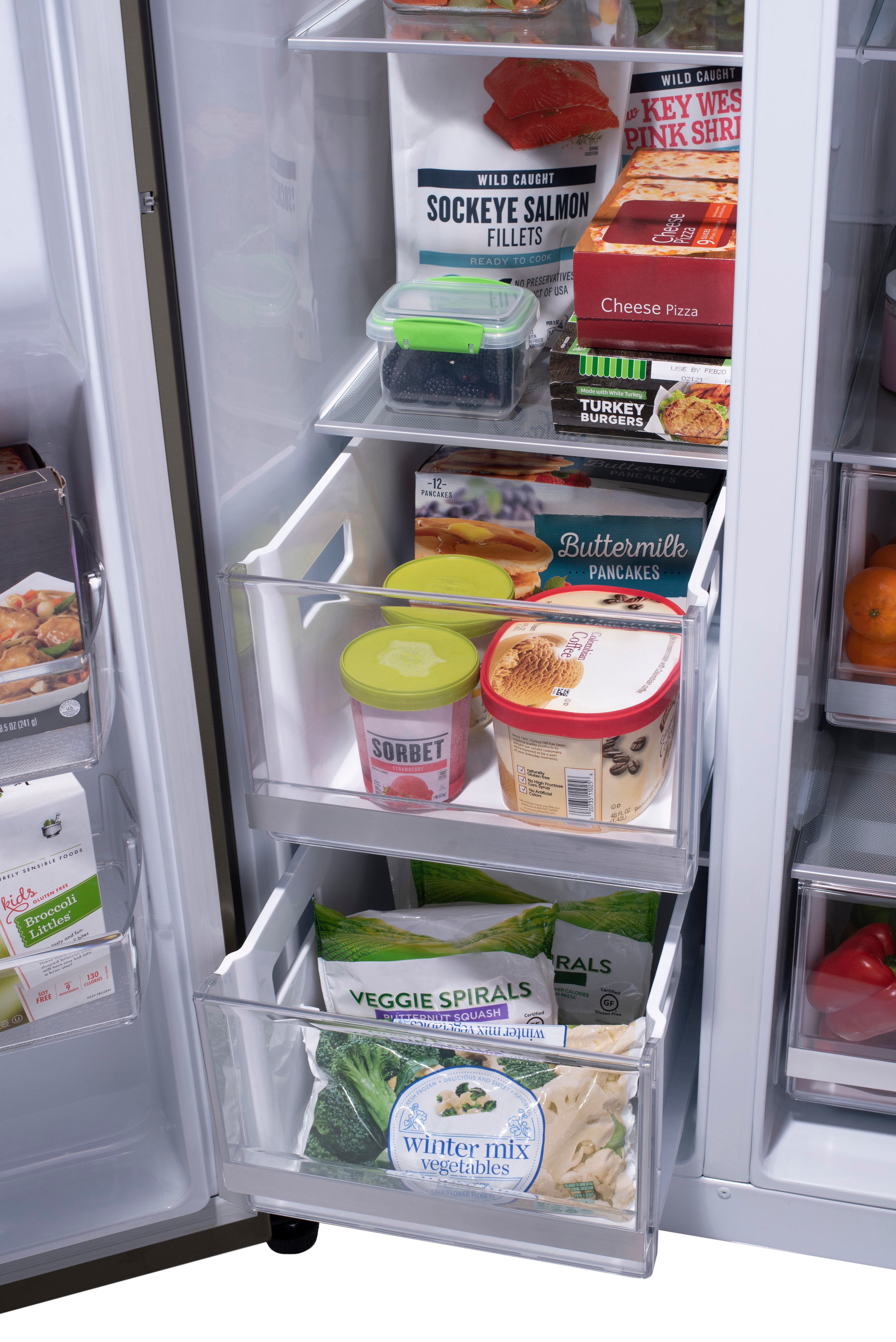 LRSOS2706D LG 26.8 cu ft Side by Side InstaView Refrigerator - 36 W Black Stainless Steel-11