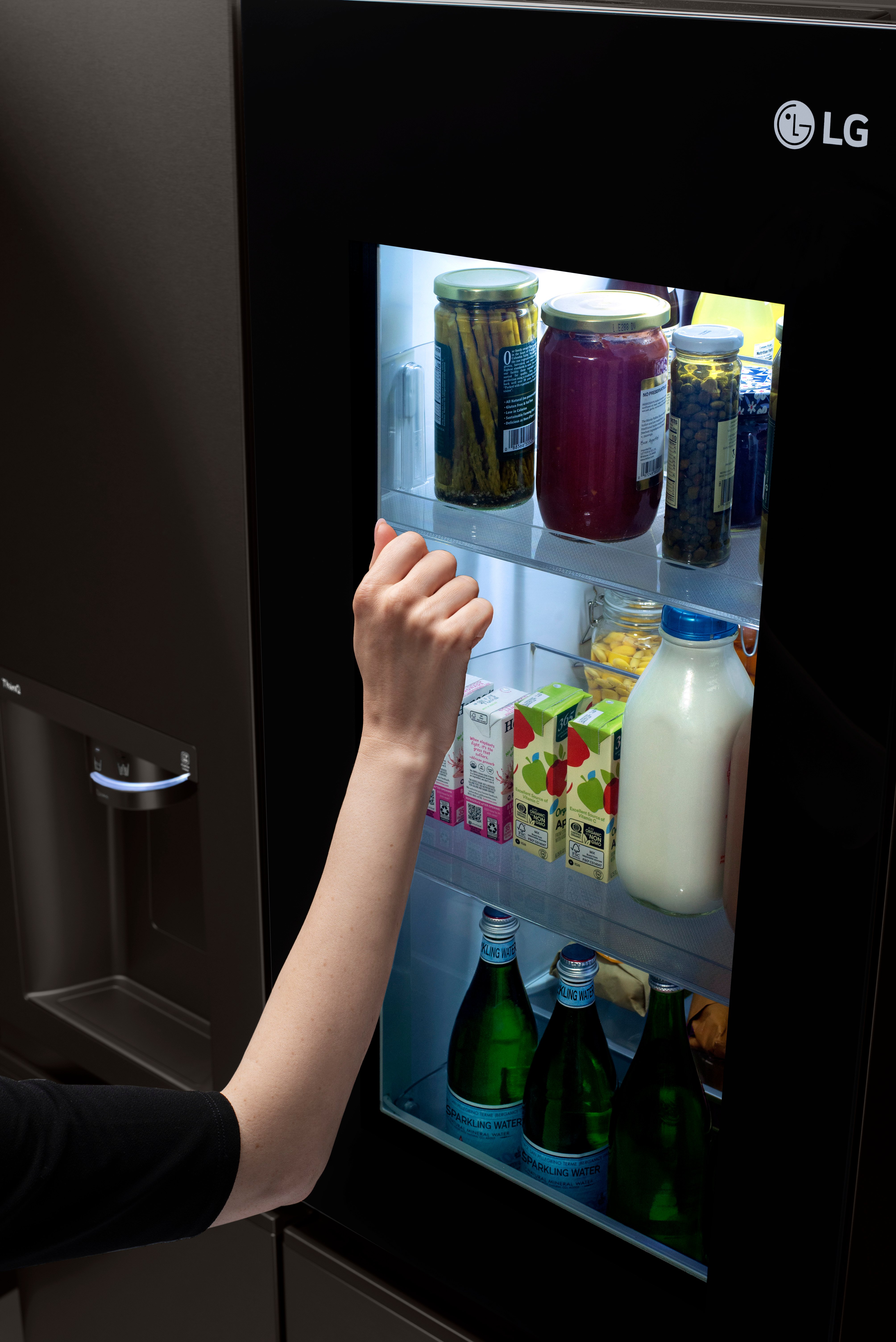 LRSOS2706D LG 26.8 cu ft Side by Side InstaView Refrigerator - 36 W Black Stainless Steel-7