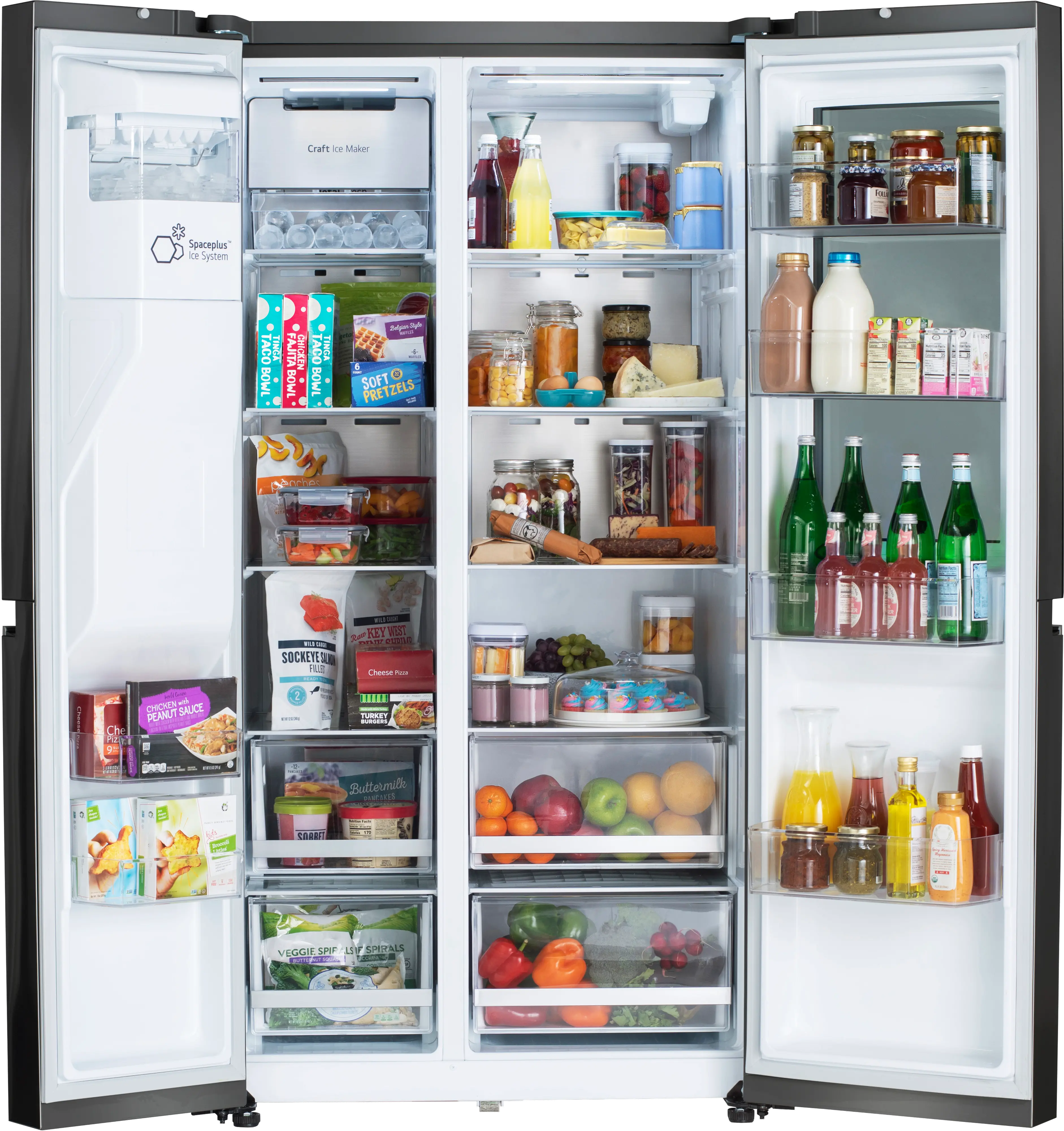 LRSOS2706D LG 26.8 cu ft Side by Side Refrigerator - Black Stainless Steel-2